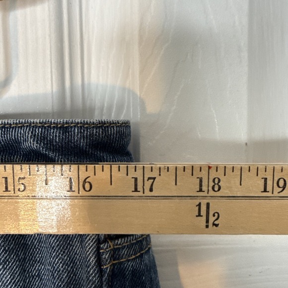 Driftwood‎ Women's Jeans 32X34 Farrah Flare Leg Patchwork Hippie Boho Cowgirl - Picture 4 of 10